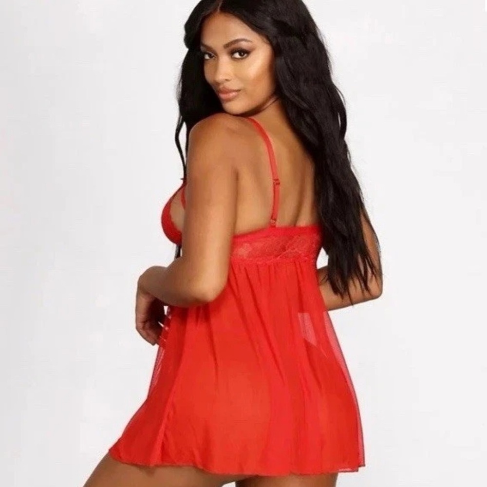 Sexy lingerie for women, Babydoll sleepwear, underwear, lace dress, sleepwear 47 - Picture 2 of 6